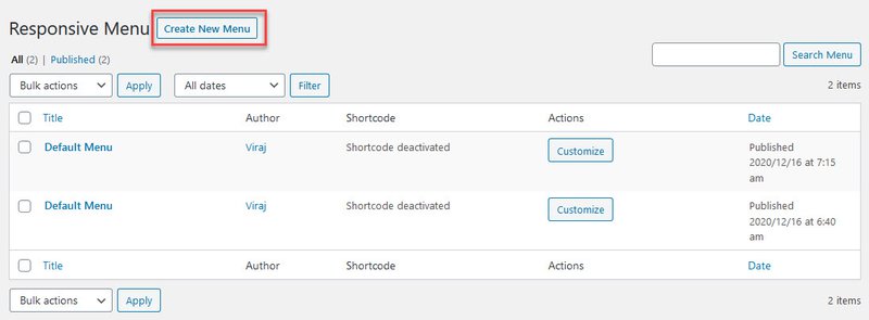 Create New Menu - How to Build a Responsive Top Navigation Menu without coding