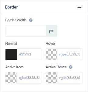 Item Styling - Border