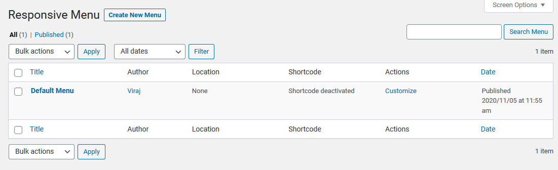 Responsive Menu Migration and Rollback 2