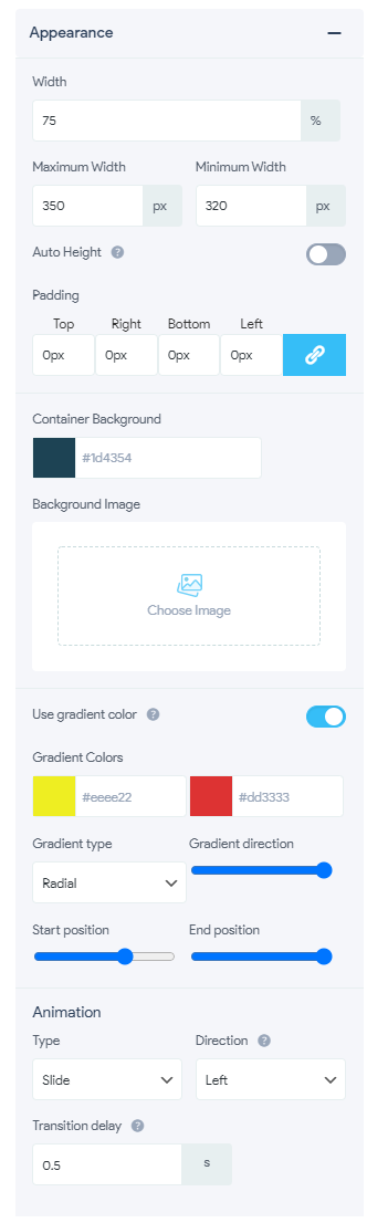 Responsive Menu - Mobile Menu -Appearance - Gradient Background