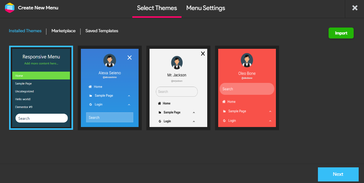 How to Work with Split Menus in Responsive Menu Plugin?