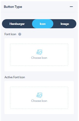 Toggle Button - Button Type - Icon