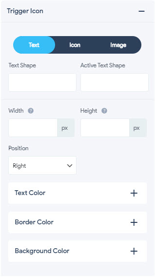 Trigger Icon - Text